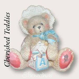 Enesco Cherished Teddies Figurine - Bobbie "A Little Friendship To Share" (1993)